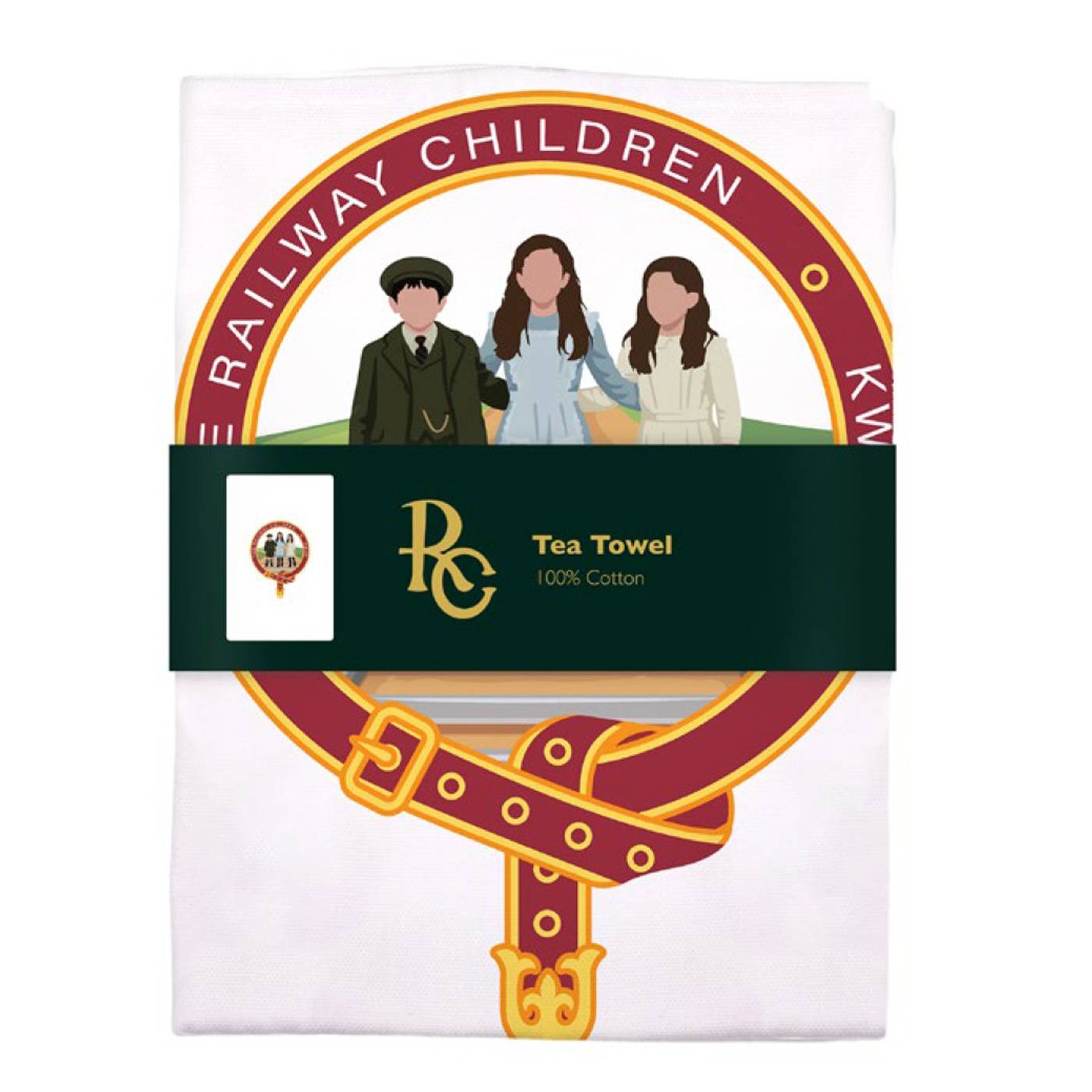 Railway Children Badge Tea Towel